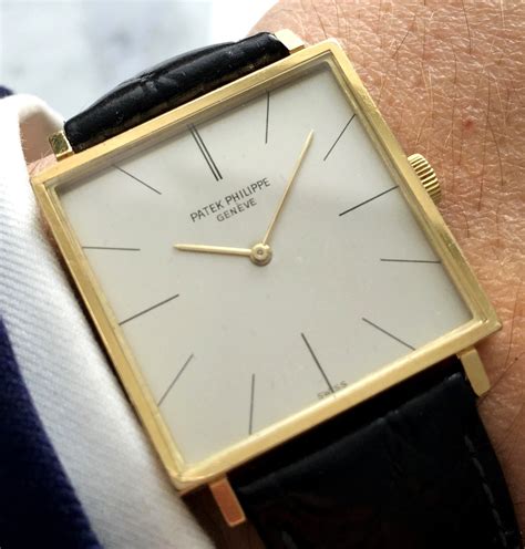 patek philippe gold square watch|1960 vintage patek philippe watch.